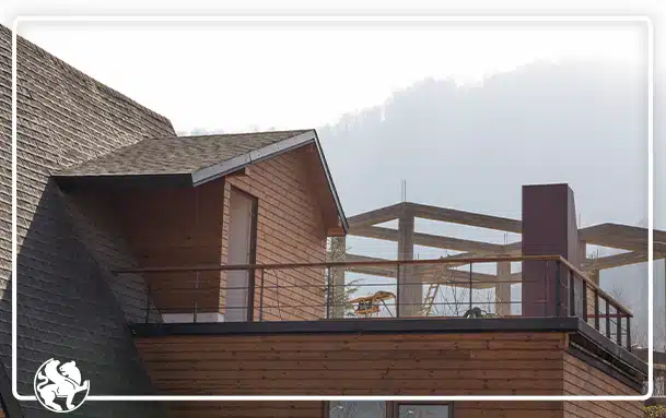 سقف شیروانی چوبی | دوام بالا و بهره‌وری در انرژی با استفاده از چوب ترمو