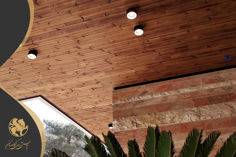 استفاده از چوب در سقف داخلی