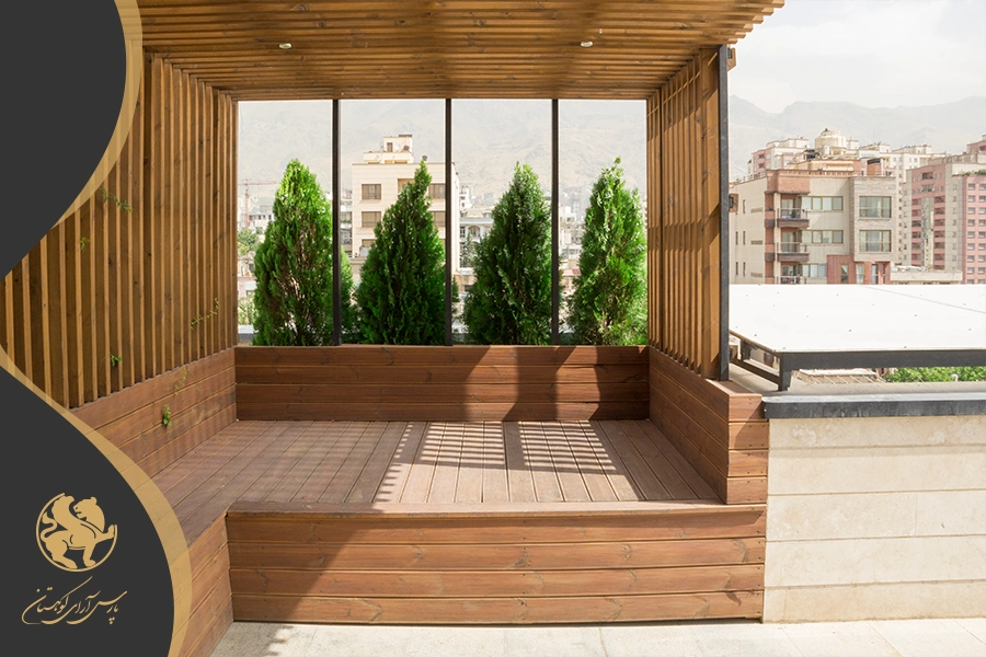 طراحی منحصربه‌فرد پرگولا و آلاچیق ترموودی